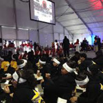 Isiserettes @ 2013 Inaugural Parade waiting for parade to start
