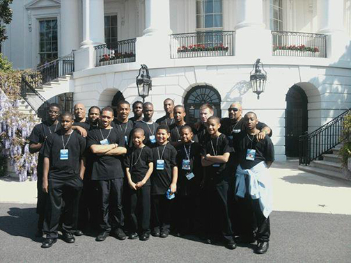 Isiserettes Drum line in Front of The White House @ 2011 Easter Egg Roll